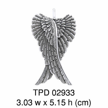 Angel Wings Sterling Silver Pendant TPD2933